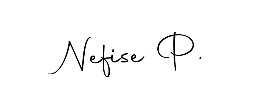 Similarly Autography-DOLnW is the best handwritten signature design. Signature creator online .You can use it as an online autograph creator for name Nefise P.. Nefise P. signature style 10 images and pictures png