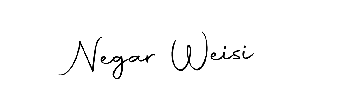 Create a beautiful signature design for name Negar Weisi. With this signature (Autography-DOLnW) fonts, you can make a handwritten signature for free. Negar Weisi signature style 10 images and pictures png