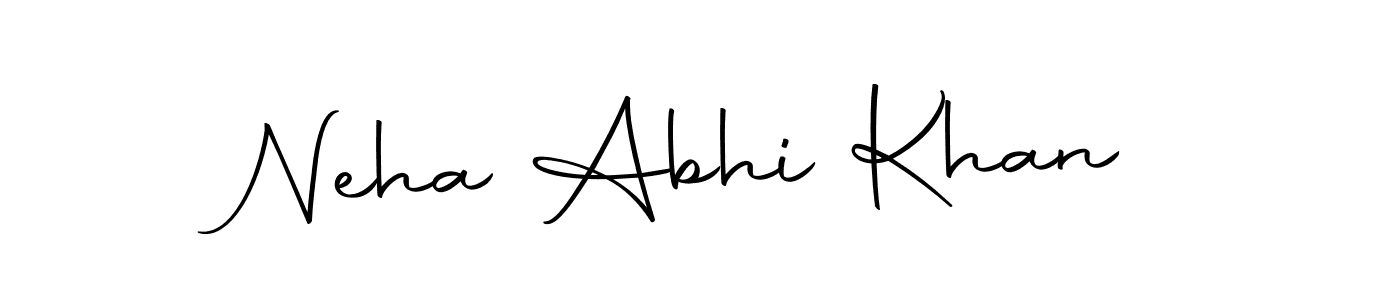 Make a beautiful signature design for name Neha Abhi Khan. Use this online signature maker to create a handwritten signature for free. Neha Abhi Khan signature style 10 images and pictures png