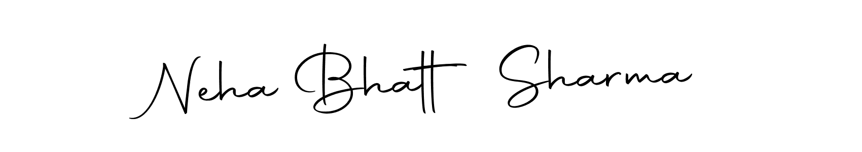 Design your own signature with our free online signature maker. With this signature software, you can create a handwritten (Autography-DOLnW) signature for name Neha Bhatt Sharma. Neha Bhatt Sharma signature style 10 images and pictures png