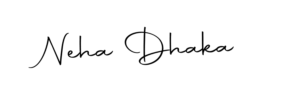 Design your own signature with our free online signature maker. With this signature software, you can create a handwritten (Autography-DOLnW) signature for name Neha Dhaka. Neha Dhaka signature style 10 images and pictures png