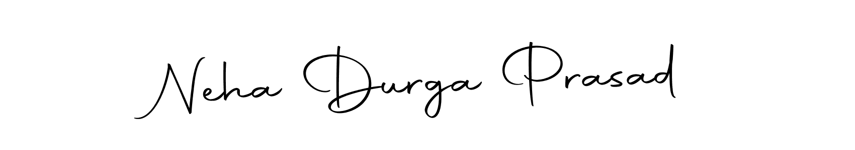 How to make Neha Durga Prasad name signature. Use Autography-DOLnW style for creating short signs online. This is the latest handwritten sign. Neha Durga Prasad signature style 10 images and pictures png