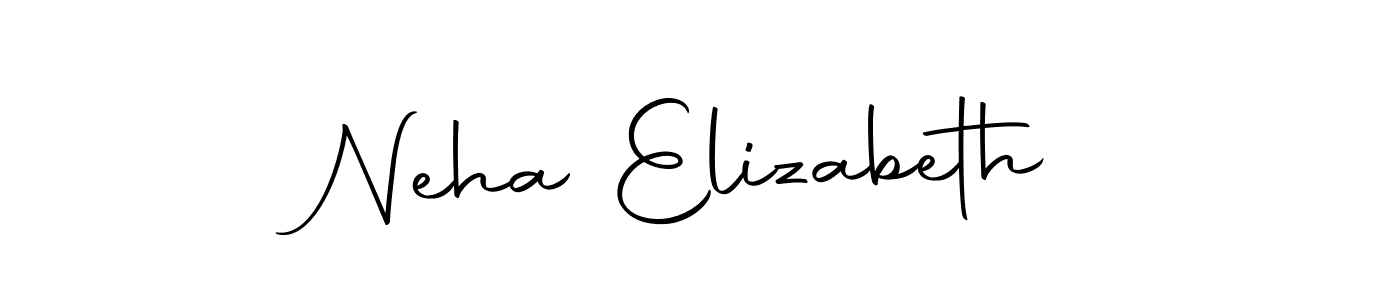 This is the best signature style for the Neha Elizabeth name. Also you like these signature font (Autography-DOLnW). Mix name signature. Neha Elizabeth signature style 10 images and pictures png