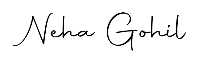 Create an unforgettable impression when signing with Neha Gohil name styled in Autography-DOLnW typography. 100% free online generator. Neha Gohil signature style 10 images and pictures png