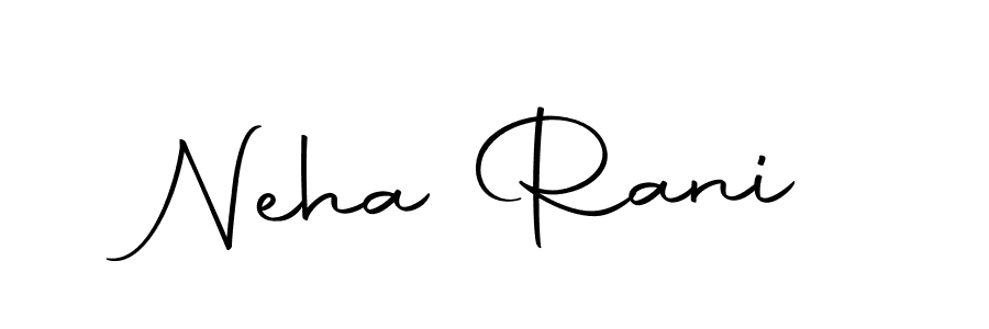 Use a signature maker to create a handwritten signature online. With this signature software, you can design (Autography-DOLnW) your own signature for name Neha Rani. Neha Rani signature style 10 images and pictures png