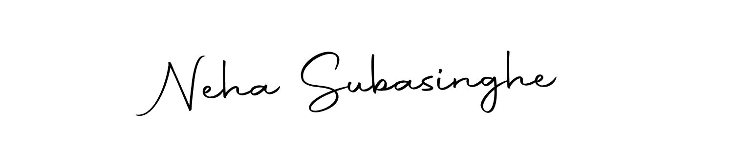 Design your own signature with our free online signature maker. With this signature software, you can create a handwritten (Autography-DOLnW) signature for name Neha Subasinghe. Neha Subasinghe signature style 10 images and pictures png