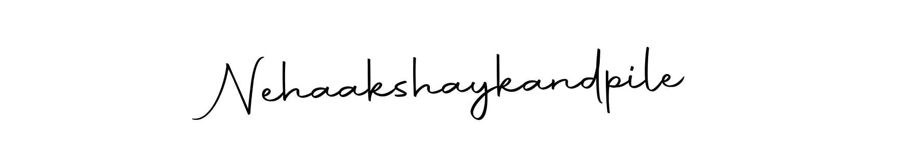 Make a beautiful signature design for name Nehaakshaykandpile. With this signature (Autography-DOLnW) style, you can create a handwritten signature for free. Nehaakshaykandpile signature style 10 images and pictures png