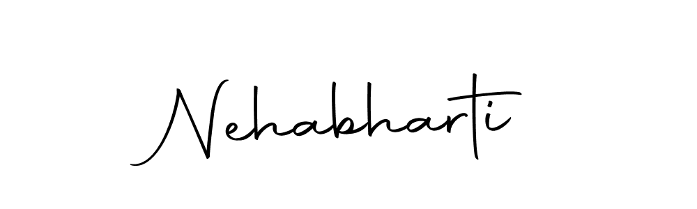 How to make Nehabharti signature? Autography-DOLnW is a professional autograph style. Create handwritten signature for Nehabharti name. Nehabharti signature style 10 images and pictures png