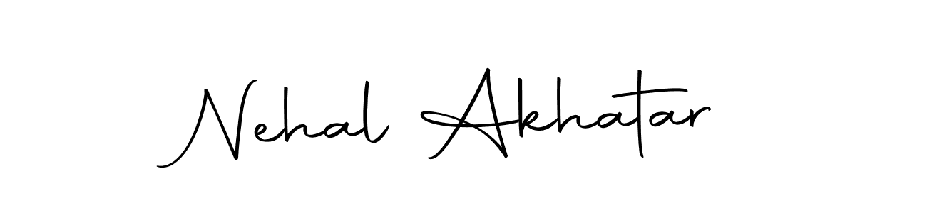 Use a signature maker to create a handwritten signature online. With this signature software, you can design (Autography-DOLnW) your own signature for name Nehal Akhatar. Nehal Akhatar signature style 10 images and pictures png