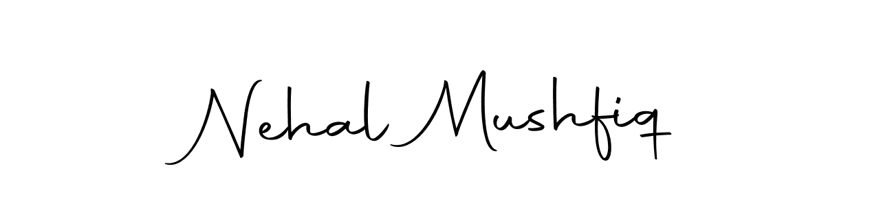 Design your own signature with our free online signature maker. With this signature software, you can create a handwritten (Autography-DOLnW) signature for name Nehal Mushfiq. Nehal Mushfiq signature style 10 images and pictures png