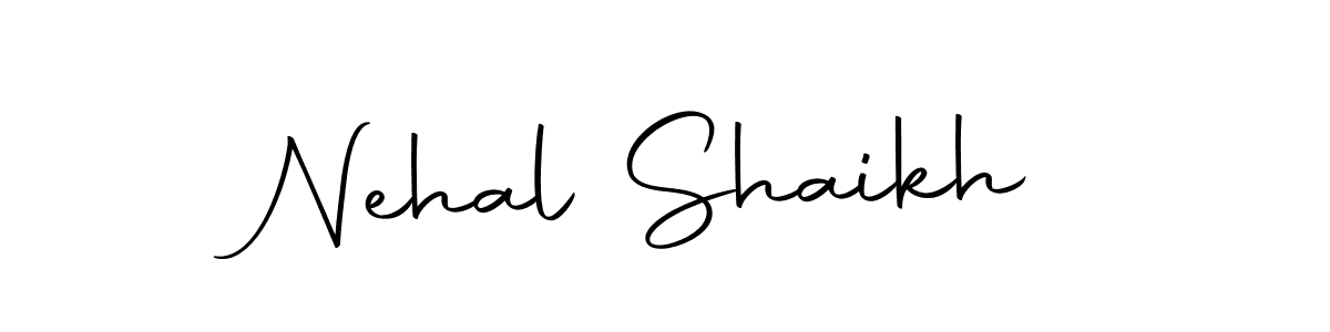 Use a signature maker to create a handwritten signature online. With this signature software, you can design (Autography-DOLnW) your own signature for name Nehal Shaikh. Nehal Shaikh signature style 10 images and pictures png