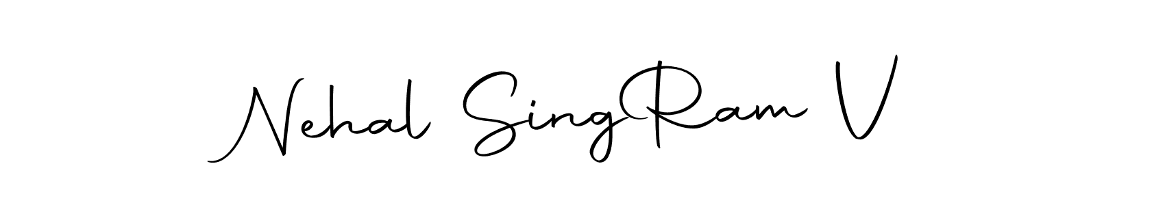 Design your own signature with our free online signature maker. With this signature software, you can create a handwritten (Autography-DOLnW) signature for name Nehal Sing  Ram V. Nehal Sing  Ram V signature style 10 images and pictures png