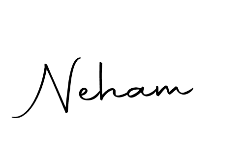 Make a beautiful signature design for name Neham. With this signature (Autography-DOLnW) style, you can create a handwritten signature for free. Neham signature style 10 images and pictures png