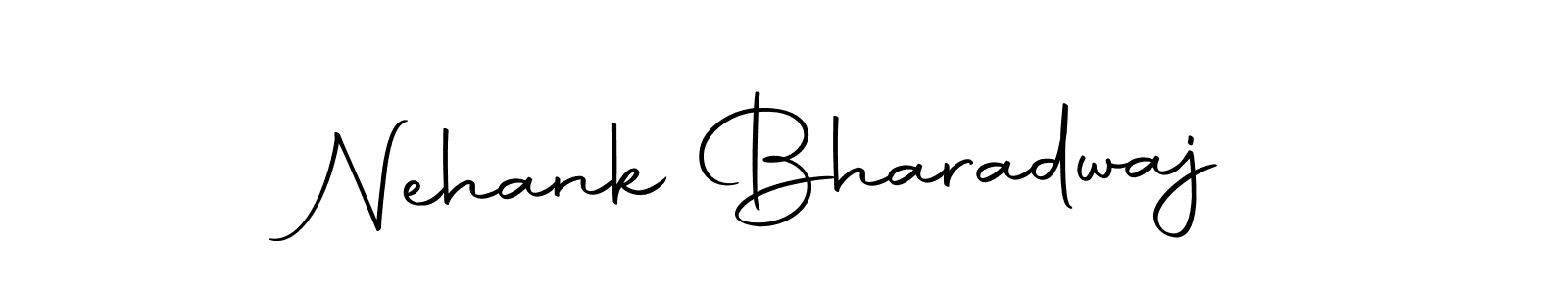 Use a signature maker to create a handwritten signature online. With this signature software, you can design (Autography-DOLnW) your own signature for name Nehank Bharadwaj. Nehank Bharadwaj signature style 10 images and pictures png