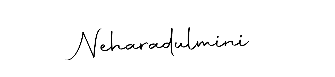 Neharadulmini stylish signature style. Best Handwritten Sign (Autography-DOLnW) for my name. Handwritten Signature Collection Ideas for my name Neharadulmini. Neharadulmini signature style 10 images and pictures png