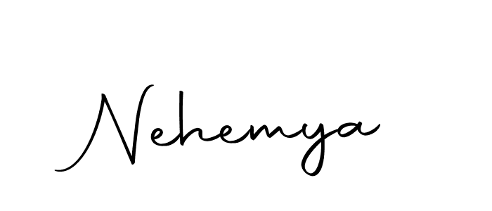 Also we have Nehemya name is the best signature style. Create professional handwritten signature collection using Autography-DOLnW autograph style. Nehemya signature style 10 images and pictures png