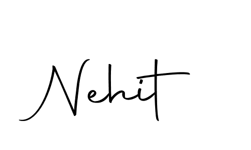 Create a beautiful signature design for name Nehit. With this signature (Autography-DOLnW) fonts, you can make a handwritten signature for free. Nehit signature style 10 images and pictures png