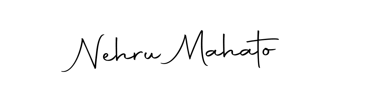 Use a signature maker to create a handwritten signature online. With this signature software, you can design (Autography-DOLnW) your own signature for name Nehru Mahato. Nehru Mahato signature style 10 images and pictures png