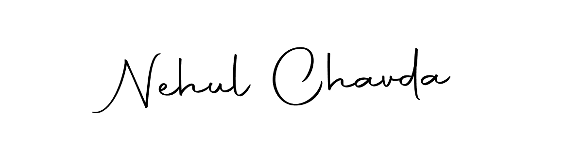 Use a signature maker to create a handwritten signature online. With this signature software, you can design (Autography-DOLnW) your own signature for name Nehul Chavda. Nehul Chavda signature style 10 images and pictures png