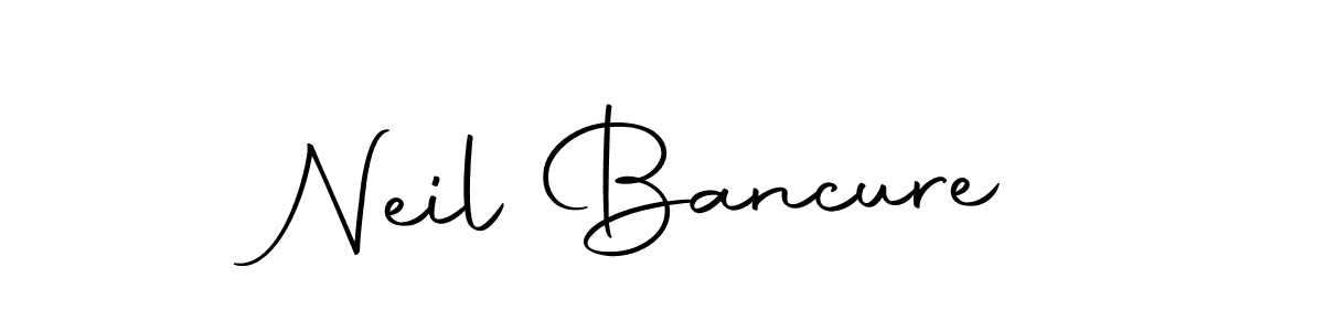 You should practise on your own different ways (Autography-DOLnW) to write your name (Neil Bancure) in signature. don't let someone else do it for you. Neil Bancure signature style 10 images and pictures png