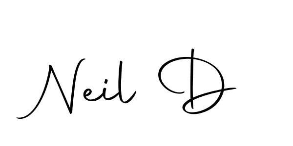 Create a beautiful signature design for name Neil D. With this signature (Autography-DOLnW) fonts, you can make a handwritten signature for free. Neil D signature style 10 images and pictures png