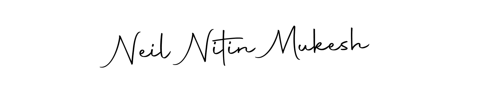 Make a beautiful signature design for name Neil Nitin Mukesh. With this signature (Autography-DOLnW) style, you can create a handwritten signature for free. Neil Nitin Mukesh signature style 10 images and pictures png