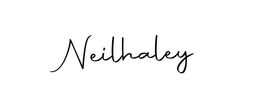 Make a beautiful signature design for name Neilhaley. With this signature (Autography-DOLnW) style, you can create a handwritten signature for free. Neilhaley signature style 10 images and pictures png