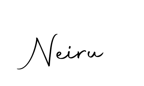 You should practise on your own different ways (Autography-DOLnW) to write your name (Neiru) in signature. don't let someone else do it for you. Neiru signature style 10 images and pictures png