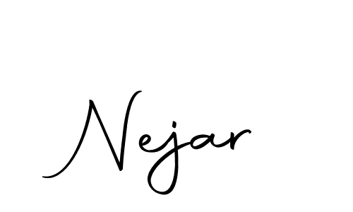 You should practise on your own different ways (Autography-DOLnW) to write your name (Nejar) in signature. don't let someone else do it for you. Nejar signature style 10 images and pictures png