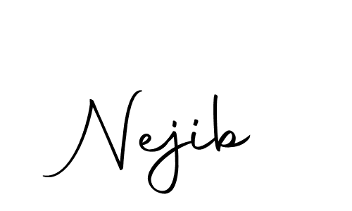 Also You can easily find your signature by using the search form. We will create Nejib name handwritten signature images for you free of cost using Autography-DOLnW sign style. Nejib signature style 10 images and pictures png