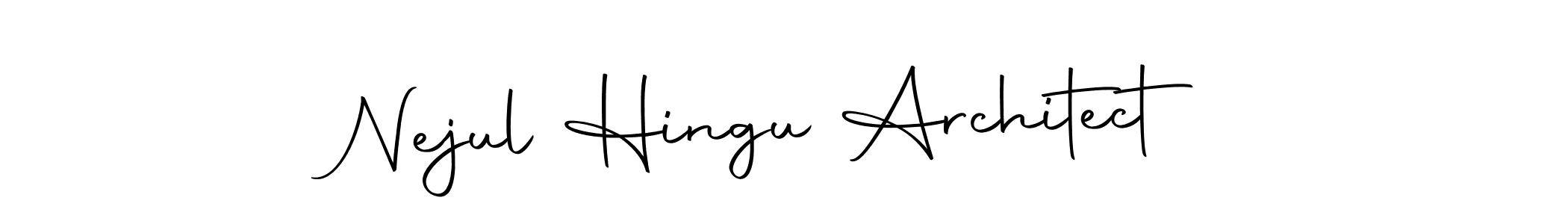 You should practise on your own different ways (Autography-DOLnW) to write your name (Nejul Hingu Architect) in signature. don't let someone else do it for you. Nejul Hingu Architect signature style 10 images and pictures png