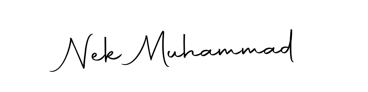 How to make Nek Muhammad signature? Autography-DOLnW is a professional autograph style. Create handwritten signature for Nek Muhammad name. Nek Muhammad signature style 10 images and pictures png