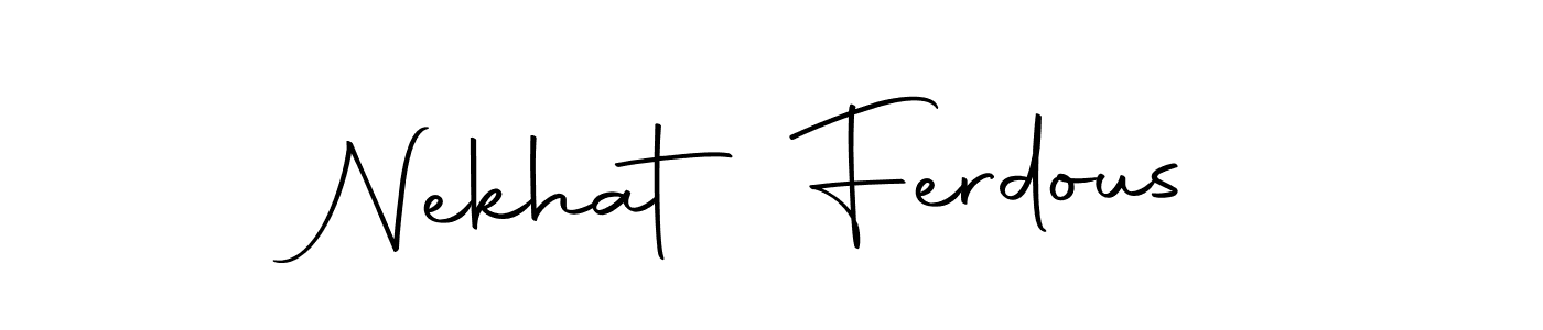 This is the best signature style for the Nekhat Ferdous name. Also you like these signature font (Autography-DOLnW). Mix name signature. Nekhat Ferdous signature style 10 images and pictures png