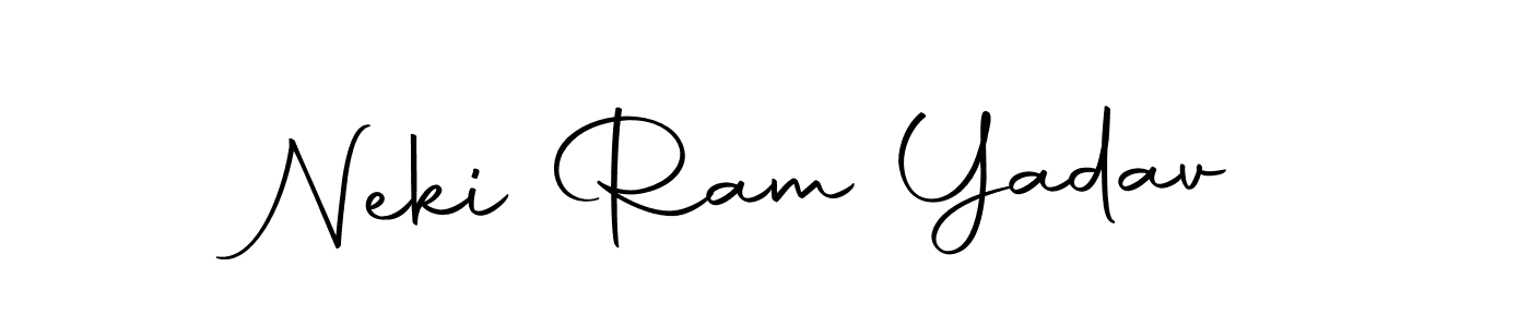 How to make Neki Ram Yadav name signature. Use Autography-DOLnW style for creating short signs online. This is the latest handwritten sign. Neki Ram Yadav signature style 10 images and pictures png