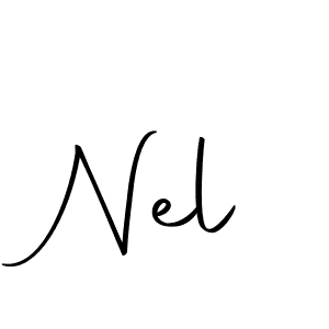 Create a beautiful signature design for name Nel. With this signature (Autography-DOLnW) fonts, you can make a handwritten signature for free. Nel signature style 10 images and pictures png