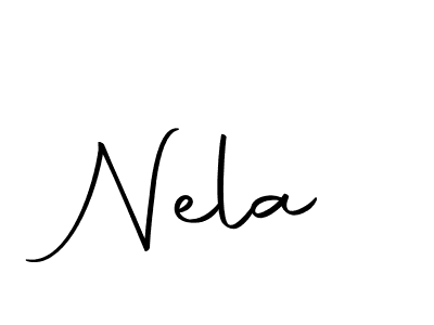 Use a signature maker to create a handwritten signature online. With this signature software, you can design (Autography-DOLnW) your own signature for name Nela. Nela signature style 10 images and pictures png