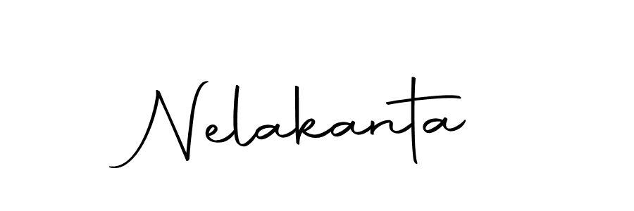 Create a beautiful signature design for name Nelakanta. With this signature (Autography-DOLnW) fonts, you can make a handwritten signature for free. Nelakanta signature style 10 images and pictures png