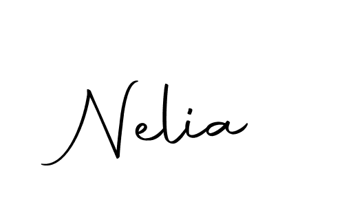 Make a beautiful signature design for name Nelia. With this signature (Autography-DOLnW) style, you can create a handwritten signature for free. Nelia signature style 10 images and pictures png