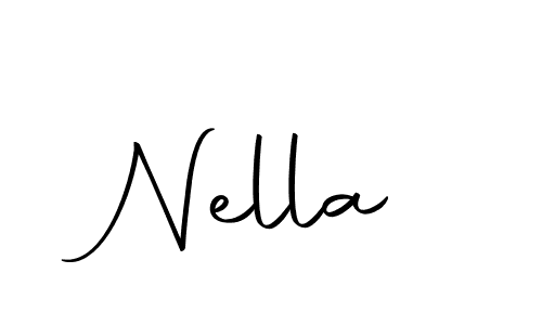 You should practise on your own different ways (Autography-DOLnW) to write your name (Nella) in signature. don't let someone else do it for you. Nella signature style 10 images and pictures png