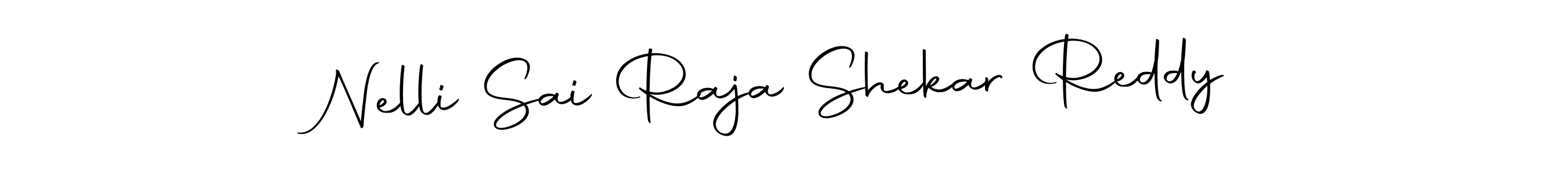 The best way (Autography-DOLnW) to make a short signature is to pick only two or three words in your name. The name Nelli Sai Raja Shekar Reddy include a total of six letters. For converting this name. Nelli Sai Raja Shekar Reddy signature style 10 images and pictures png