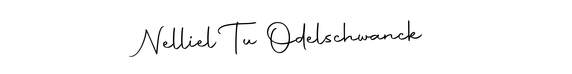 Design your own signature with our free online signature maker. With this signature software, you can create a handwritten (Autography-DOLnW) signature for name Nelliel Tu Odelschwanck. Nelliel Tu Odelschwanck signature style 10 images and pictures png