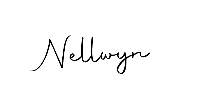 Nellwyn stylish signature style. Best Handwritten Sign (Autography-DOLnW) for my name. Handwritten Signature Collection Ideas for my name Nellwyn. Nellwyn signature style 10 images and pictures png