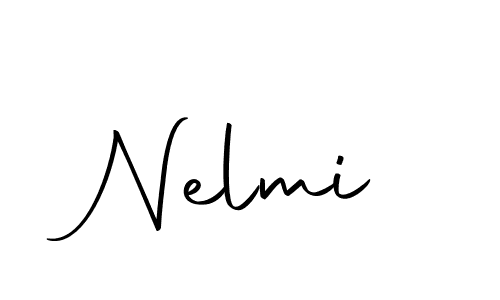 Design your own signature with our free online signature maker. With this signature software, you can create a handwritten (Autography-DOLnW) signature for name Nelmi. Nelmi signature style 10 images and pictures png