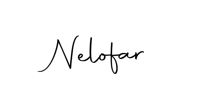 Create a beautiful signature design for name Nelofar. With this signature (Autography-DOLnW) fonts, you can make a handwritten signature for free. Nelofar signature style 10 images and pictures png