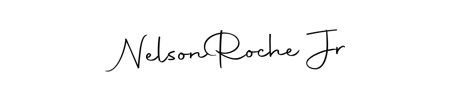 How to make Nelson  Roche Jr name signature. Use Autography-DOLnW style for creating short signs online. This is the latest handwritten sign. Nelson  Roche Jr signature style 10 images and pictures png