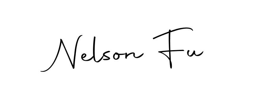 Nelson Fu stylish signature style. Best Handwritten Sign (Autography-DOLnW) for my name. Handwritten Signature Collection Ideas for my name Nelson Fu. Nelson Fu signature style 10 images and pictures png