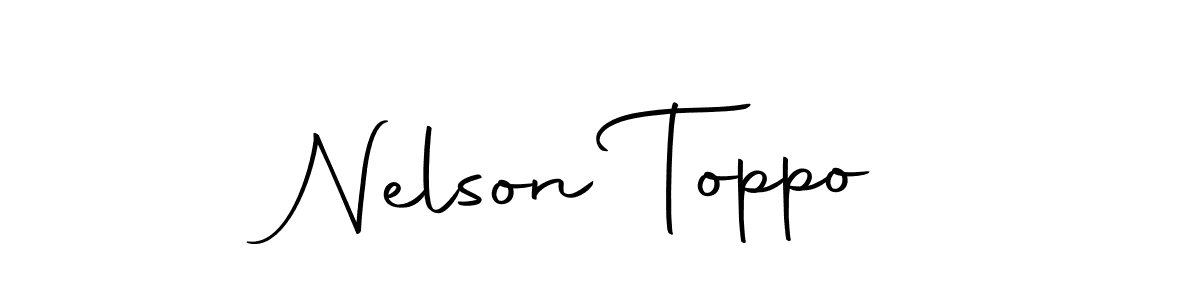 if you are searching for the best signature style for your name Nelson Toppo. so please give up your signature search. here we have designed multiple signature styles  using Autography-DOLnW. Nelson Toppo signature style 10 images and pictures png