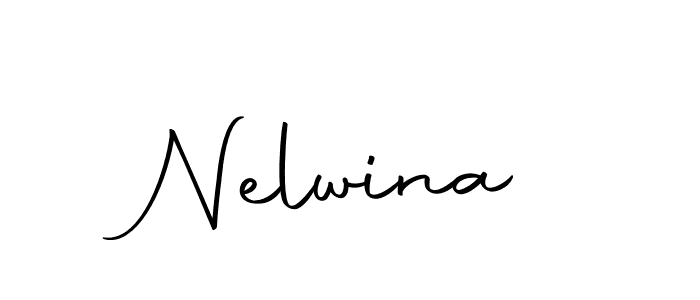 Make a beautiful signature design for name Nelwina. With this signature (Autography-DOLnW) style, you can create a handwritten signature for free. Nelwina signature style 10 images and pictures png