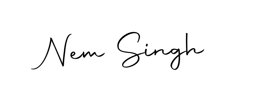 You can use this online signature creator to create a handwritten signature for the name Nem Singh. This is the best online autograph maker. Nem Singh signature style 10 images and pictures png