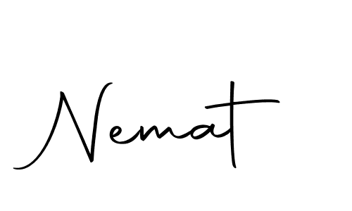 Make a beautiful signature design for name Nemat. Use this online signature maker to create a handwritten signature for free. Nemat signature style 10 images and pictures png